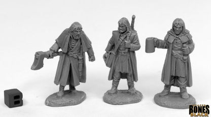 44016: DREADMERE MERCENARIES (3) (Bones Black) reaper miniatures