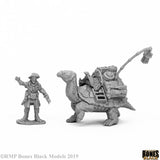 44053 Dreadmere Tortoise & Drayman Reaper Bones Black- mighty lancer games