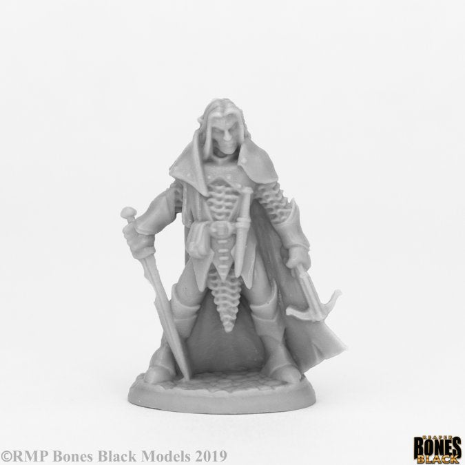 44072 - Dark Elf Male Warrior (Reaper Bones Black) :www.mightylancergames.co.uk