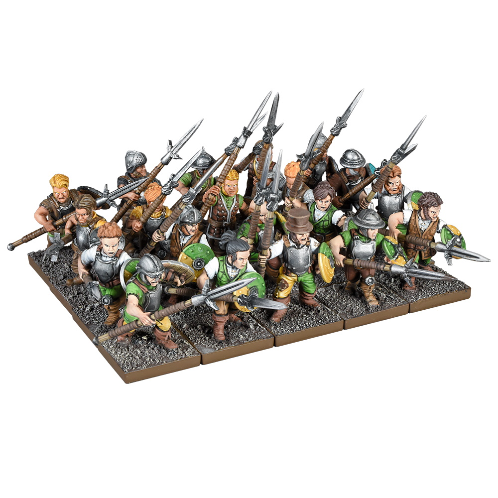 Halfling Battlegroup for Kings of War. Miniatures shown painted and assembled