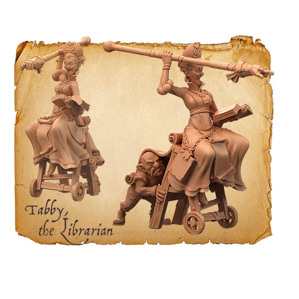 Moonstone Administration of Justice Troupe miniature of a wonderful librarian 