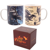 Anne Stokes Age of Dragons range and features a Rock Dragon design on one side of the mug and details of the dragon on the other. Red box 