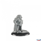  Sansavar Chung, Viceroy bones USA gaming miniature of a sci fi dwarf , a view from the side 