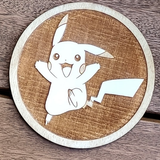 Pokemon Wooden Round Coasters