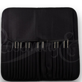 A black case by Rosemary and Co to store your paint brushes