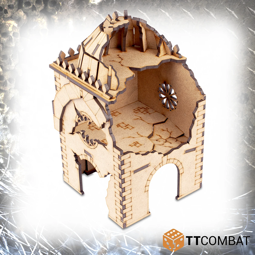A section from the Convent Ruins MDF kit