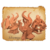 Moonstone Shadowglade Troupe miniature of a rouge miniature and tree
