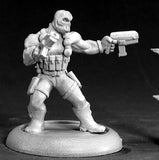 50044: Frank Russo, Mercenary Hero sculpted by Tom Mason