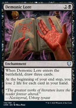 Demonic Lore Foil & Non Foil...