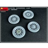Austin Armoured Car 3rd Series scale model - wheels
