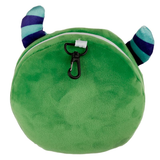 Green Monster Travel Pillow & Eye Mask back
