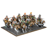 Halfling Battlegroup for Kings of War. Miniatures shown painted and assembled riding armoured wolves