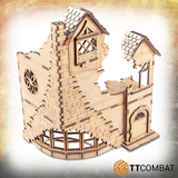 TT Combat crumbling building MDF kit for your gaming table 