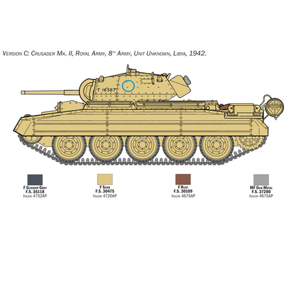 Crusader Mk. II with 8th Army Infantry - 1:35 - Italeri 