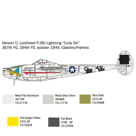 P-38J Lightning - 1:72 - Italeri