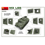M3 Lee Early Production scale model, showing how the hatches can be modelled