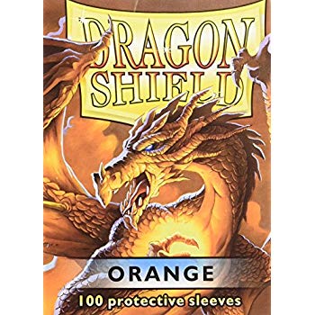 Dragon Shield Orange  – 100 Standard Size Card Sleeves