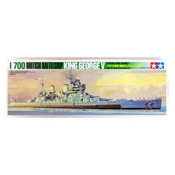 King George V British Battleship - Tamiya 1/700 Scale Model