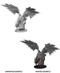 Wizkids Pathfinder Deep Cuts Unpainted Miniatures: Silver Dragon 73186