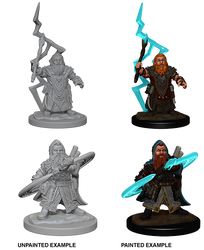 Pathfinder Deep Cuts Miniatures: Dwarf Male Sorcerer [SKU: 73188]
