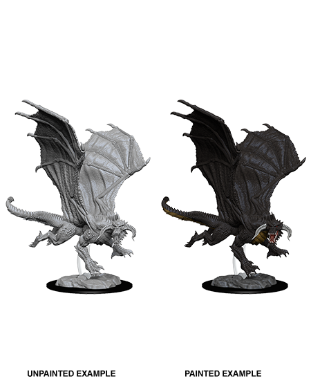 WizKids Young Black Dragon 73682 -D&D Nolzur's Marvelous Miniatures