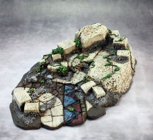 74027: Ruins Vignette Base (resin base) sculpted by Patrick Keith