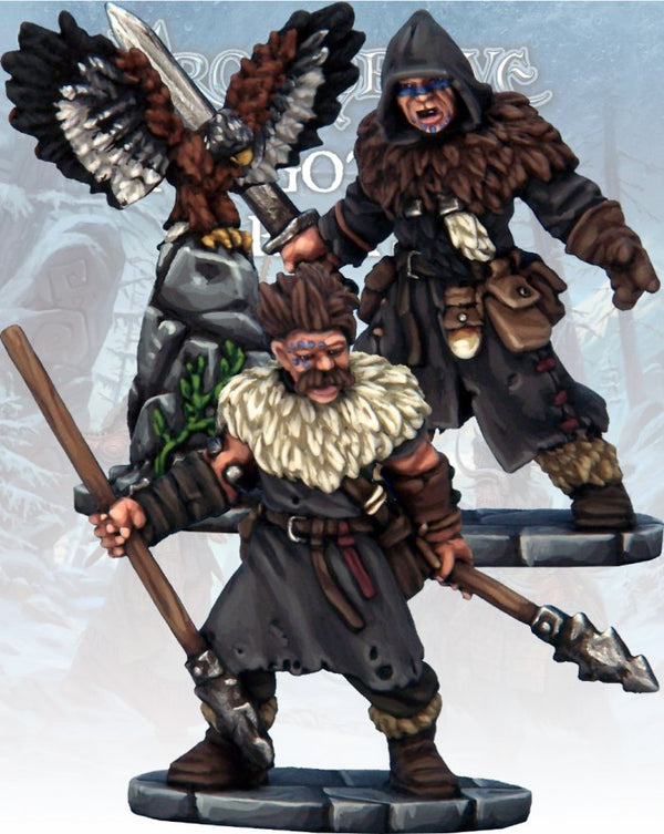 Frostgrave: Barbarian Crow Master & Javelineer: www.mightylancergames.co.uk