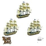 French Navy 3rd Rates of Renown (Black Seas) :www.mightylancergames.co.uk 