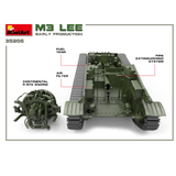 M3 Lee Early Production scale model, showing the engine