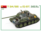 T-34/85 w/D-5T Interior Kit- cut away view to show interior of the model once assembled