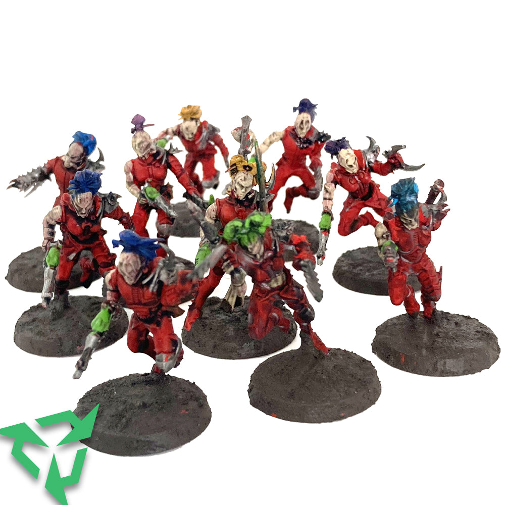 10x Drukhari Infantry Miniatures - Painted (Trade In)