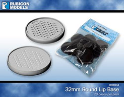 Rubicon 32mm Round Lip Base :www.mightylancergames.co.uk