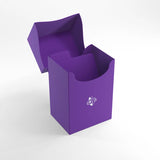 Flip Top Casual Card Game Storage Box Purple