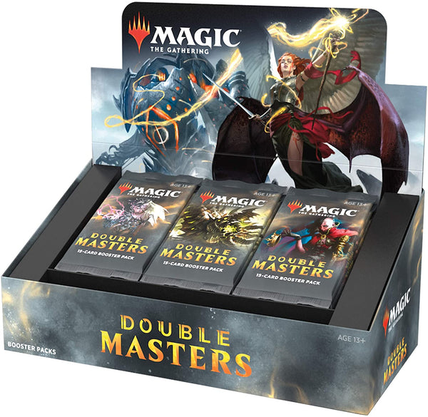 Magic: The Gathering Double Masters Draft Booster Box (24 Packs) & 2 Box Toppers