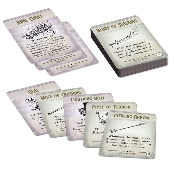 Spell & Artefact Cards - Kings of War Third Edition
