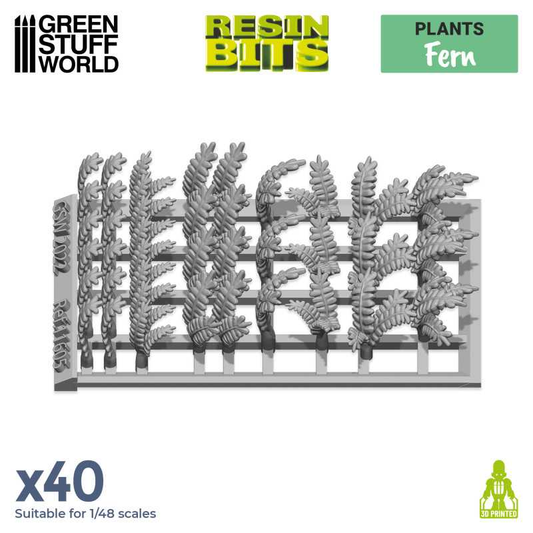 Green Stuff World resin fern lea...