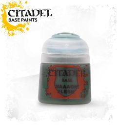 Citadel Base Paint - Waaagh! Flesh (12ml) :www.mightylancergames.co.uk