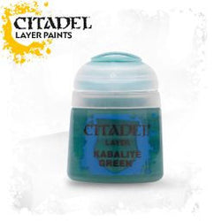 Citadel Layer Paint - Kabalite Green (12ml) :www.mightylancergames.co.uk 
