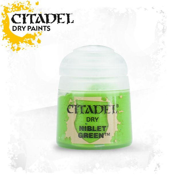 Citadel dry Paint - Niblet Green (12ml) :www.mightylancerghames.co.uk