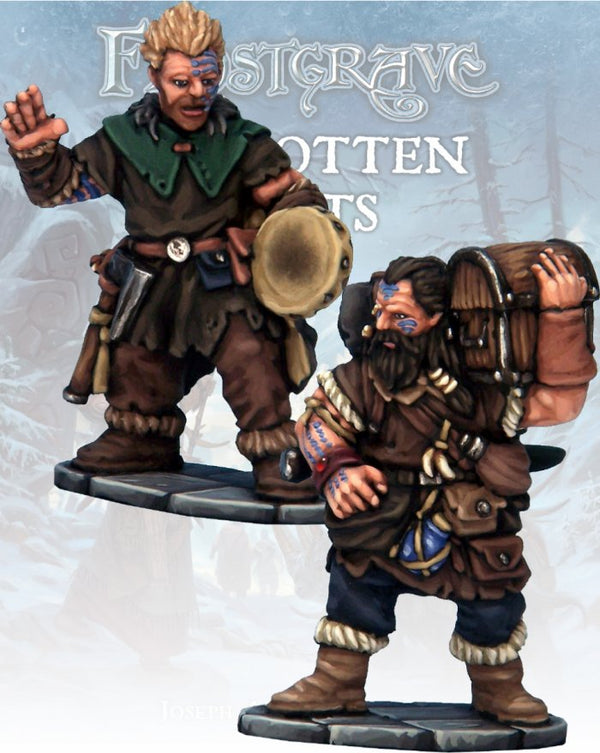 Frostgrave: Barbarian Bard& Pack Mule: www.mightylancergames.co.uk