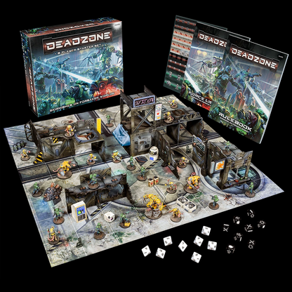 Deadzone 3rd Edition Two Player Starter Set  by Mantic Games, boxed game and content 