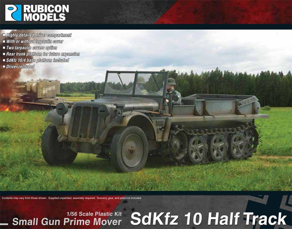 SdKfz 10 Half Track (Rubicon 1/56 Kit)