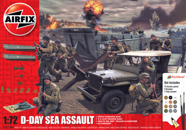 75th Anniversary D-Day Sea Assault Set - Airfix 1:72 (A50156A)