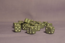 12mm Grey D6 - Six Sided Dice (Pack of 20) :www.mightylancergames.co.uk