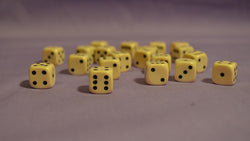 D6: 12mm Ivory D6 (Pack of 20)