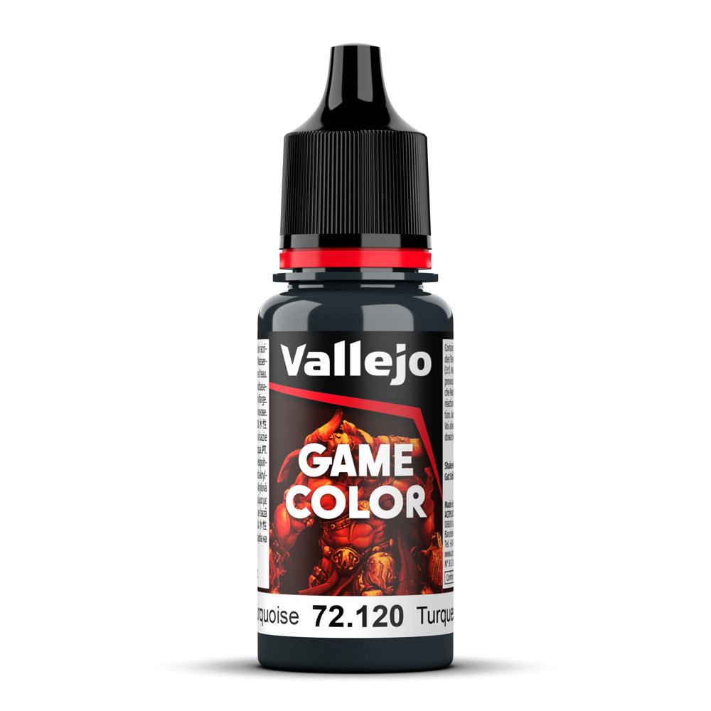 Vallejo Abyssal Turquoise Game Color Hobby Paint 18ml
