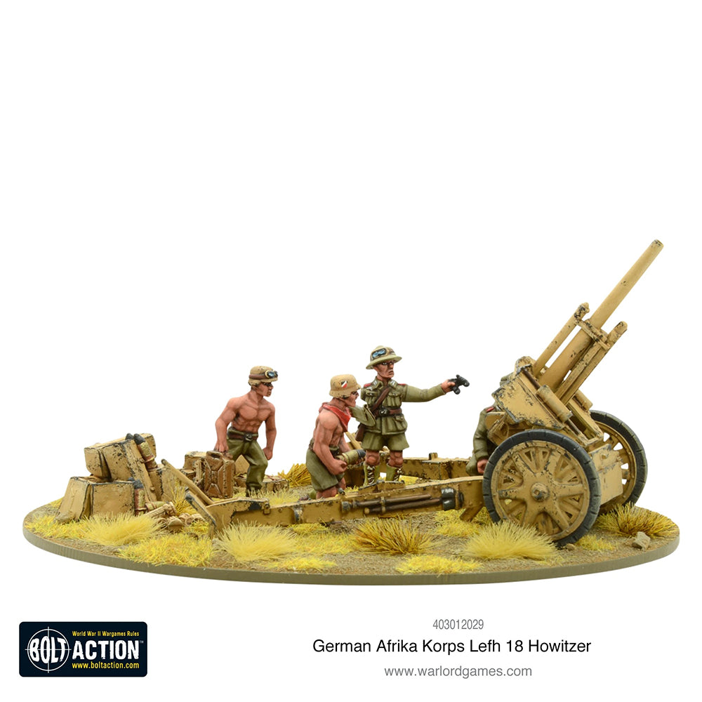 Afrika Korps Lefh 18 10.5cm Medium Artillery
