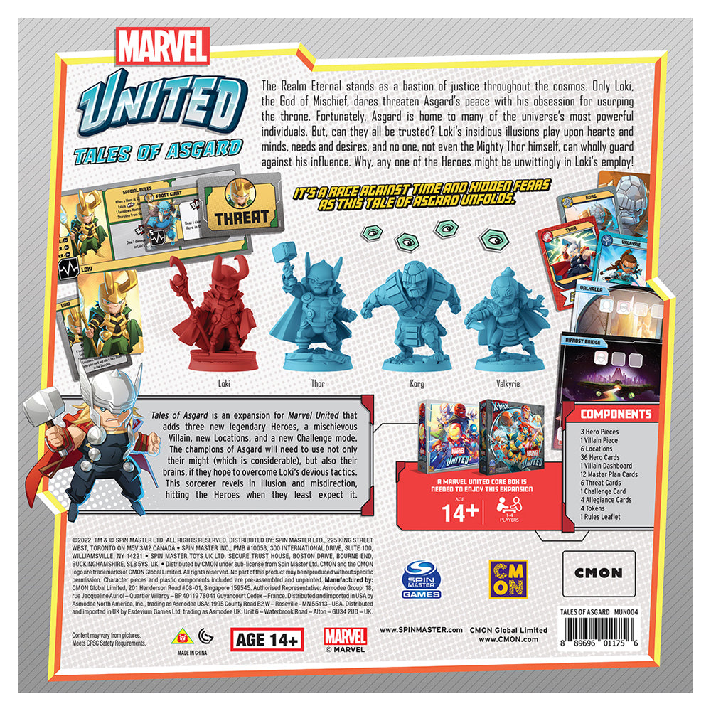 What's Inside Marvel United Tales of Asgard?