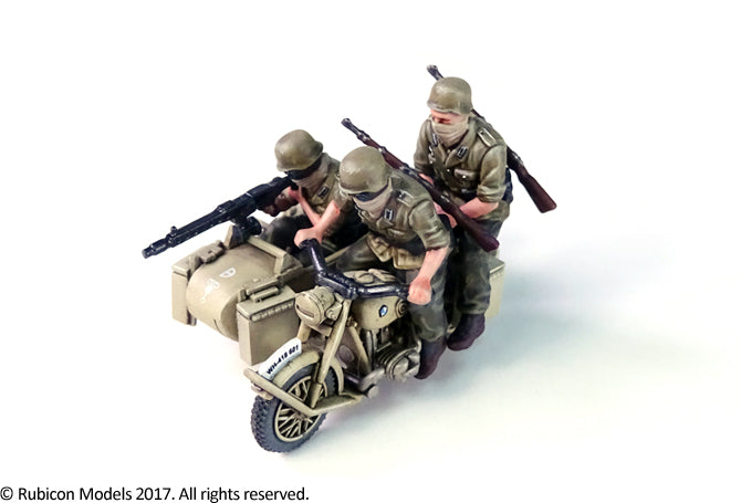 German Motorcycle R75 with Sidecar - North African Campaign (Rubicon 280052) :www.mightylancergames.co.uk