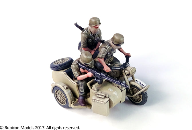 German Motorcycle R75 with Sidecar - North African Campaign (Rubicon 280052) :www.mightylancergames.co.uk